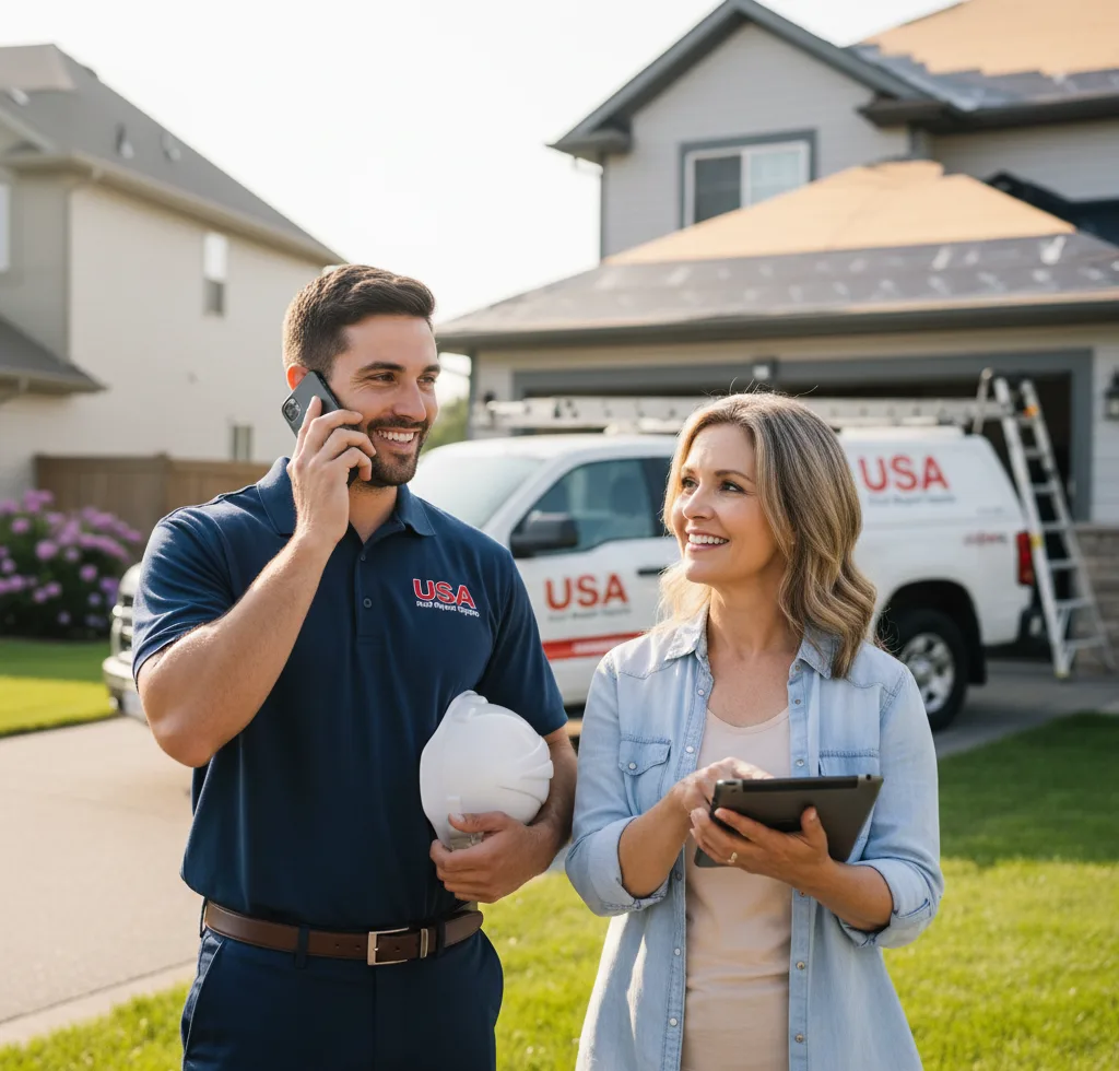USA Roof Repair Experts customer support in Van Meter